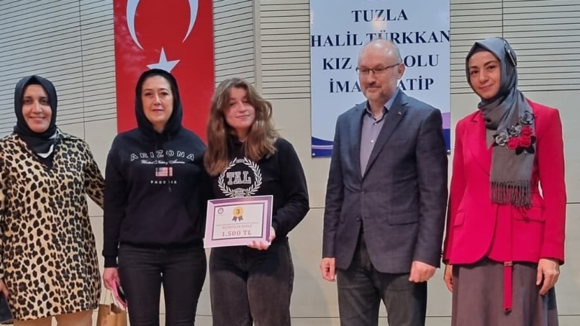 MEHMET AKİF ERSOY ŞİİRLERİNİ OKUMA YARIŞMASINDA TUZLA DA 3. OLDUK