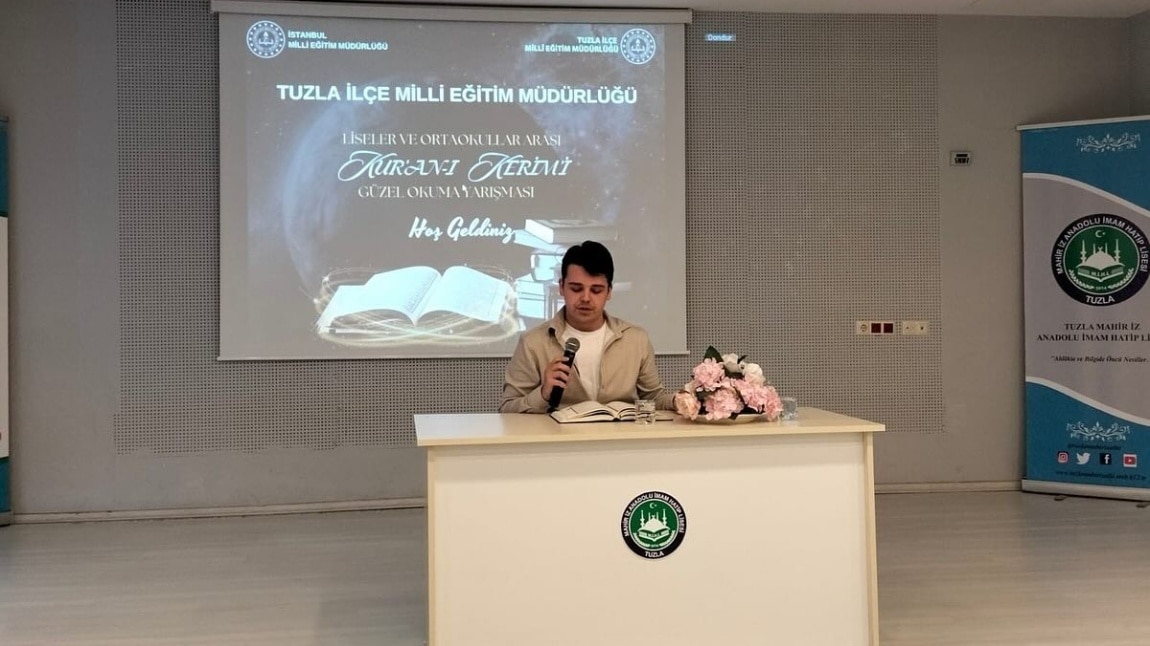 LİSELER ARASI KURANI KERİM’İ GÜZEL OKUMA YARIŞMASINDA TUZLA 3. OLDUK
